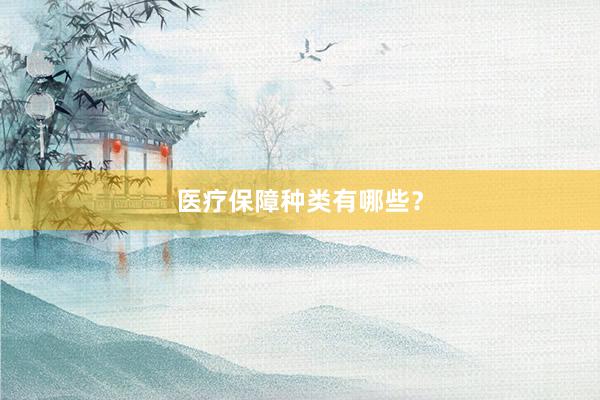 医疗保障种类有哪些？